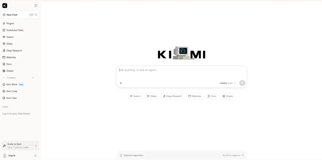 cómo usar Kimi AI desde el navegador