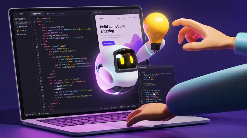 Herramientas de IA para crear páginas web