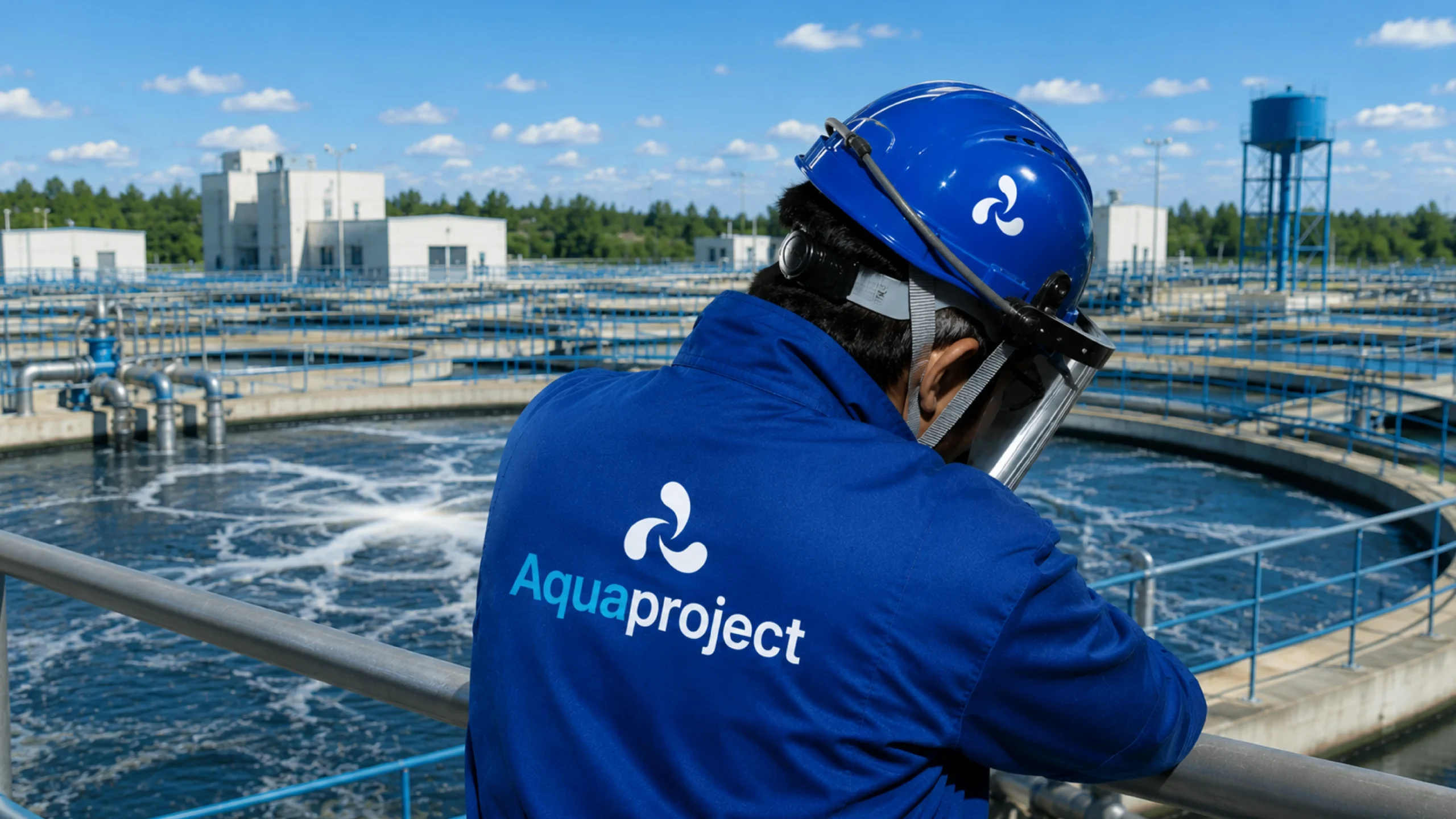 Mockup de Logo AquaProject hecho por Agencia de Branding Linklab