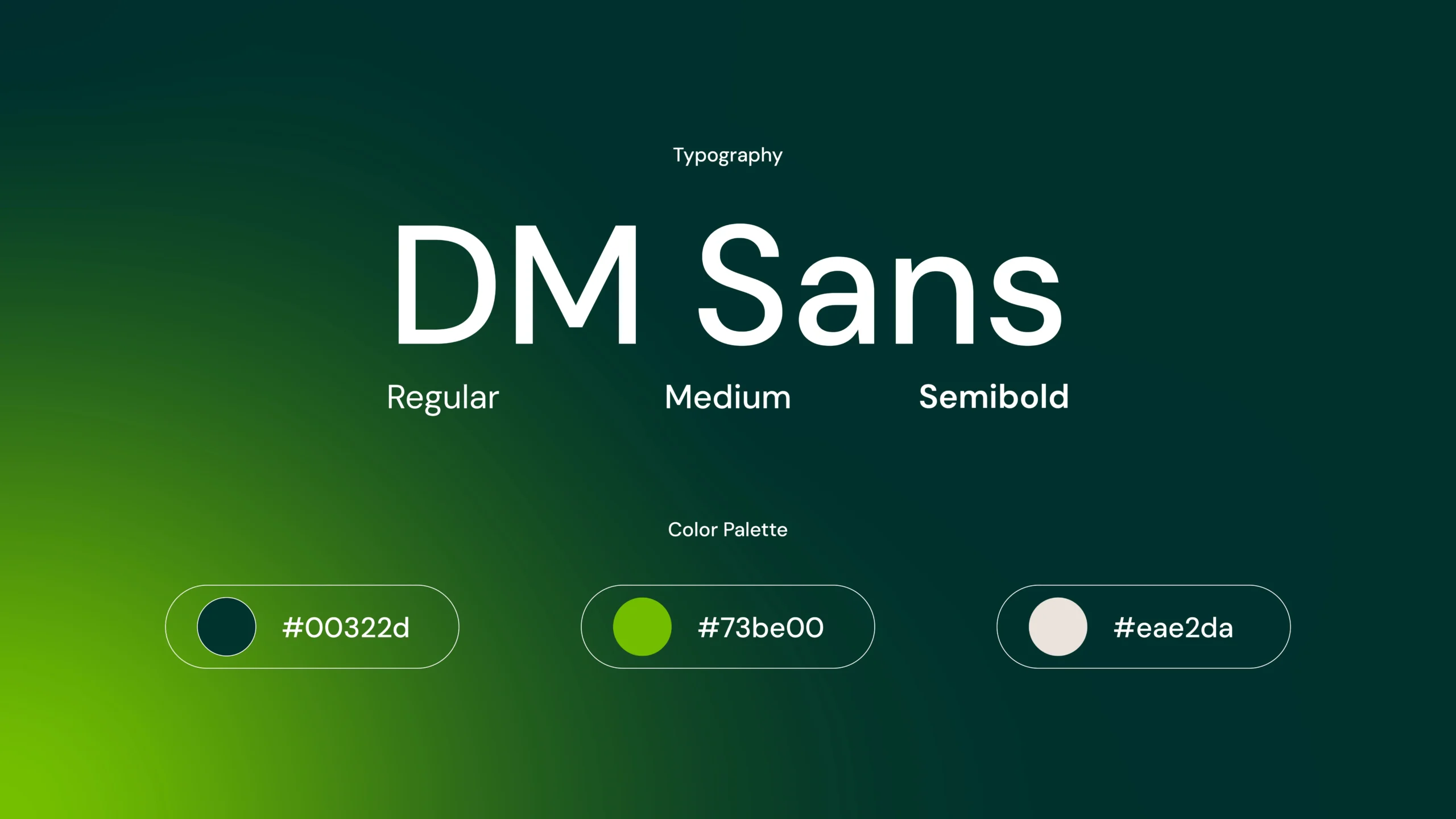 Sistema visual de UNIO con tipografía DM Sans y paleta de colores
